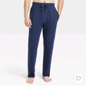 NEW Cotton Jogger Pajama Pants - Goodfellow Navy Blue Size Large